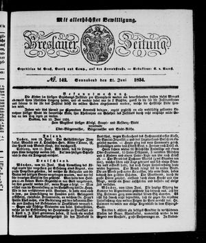Breslauer Zeitung vom 21.06.1834