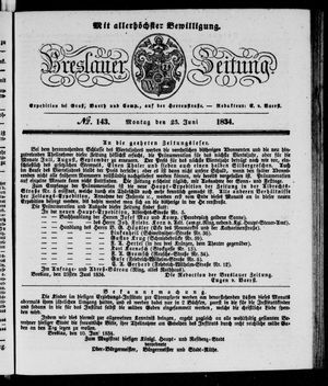 Breslauer Zeitung vom 23.06.1834