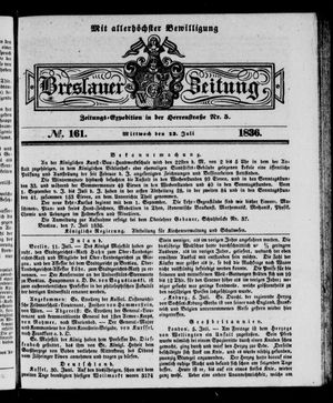 Breslauer Zeitung vom 13.07.1836