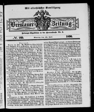 Breslauer Zeitung vom 18.07.1836