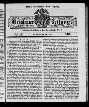Breslauer Zeitung vom 20.07.1836