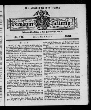 Breslauer Zeitung vom 01.08.1836