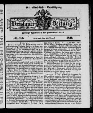 Breslauer Zeitung vom 10.08.1836