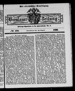 Breslauer Zeitung vom 13.08.1836