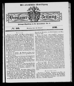 Breslauer Zeitung vom 15.08.1836
