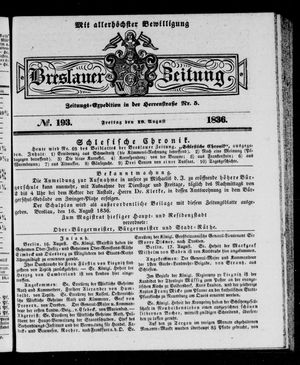 Breslauer Zeitung vom 19.08.1836