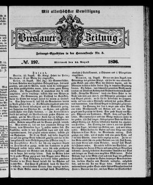 Breslauer Zeitung vom 24.08.1836