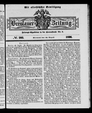 Breslauer Zeitung vom 31.08.1836