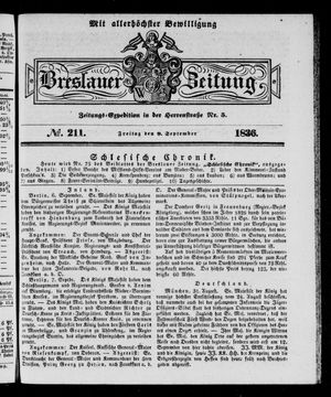 Breslauer Zeitung vom 09.09.1836