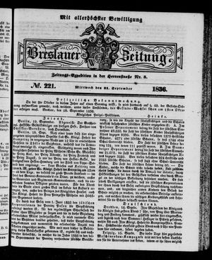 Breslauer Zeitung vom 21.09.1836