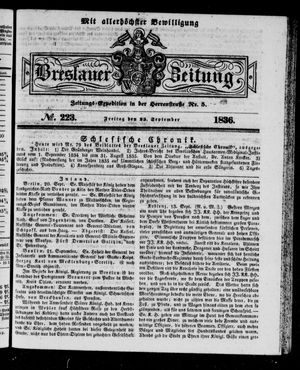 Breslauer Zeitung vom 23.09.1836