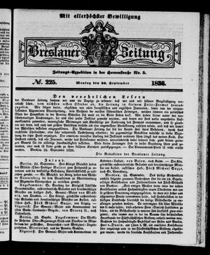 Breslauer Zeitung vom 26.09.1836
