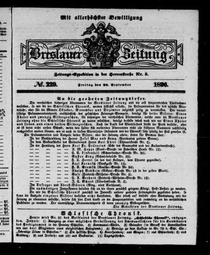 Breslauer Zeitung vom 30.09.1836
