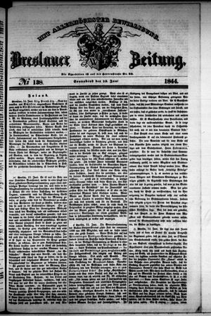 Breslauer Zeitung on Jun 15, 1844