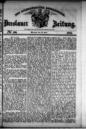Breslauer Zeitung vom 17.06.1844