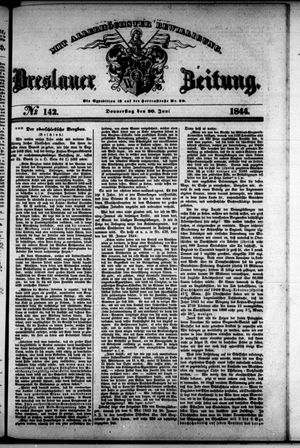 Breslauer Zeitung vom 20.06.1844