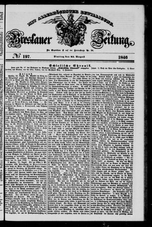 Breslauer Zeitung vom 25.08.1846