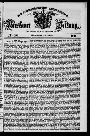 Breslauer Zeitung on Sep 2, 1846