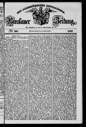 Breslauer Zeitung vom 03.09.1846