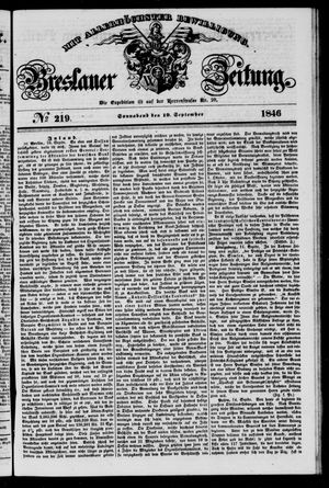 Breslauer Zeitung vom 19.09.1846