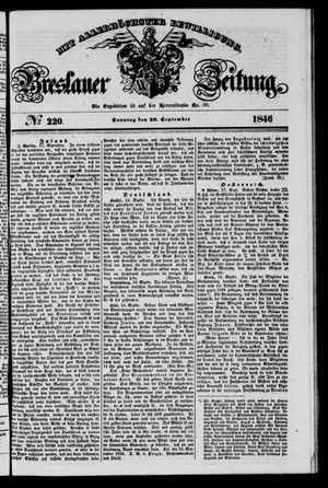 Breslauer Zeitung vom 20.09.1846