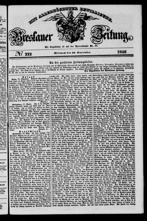 Breslauer Zeitung vom 23.09.1846