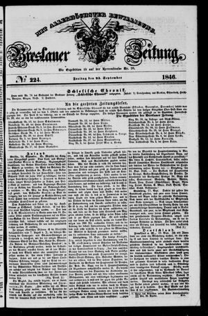 Breslauer Zeitung vom 25.09.1846