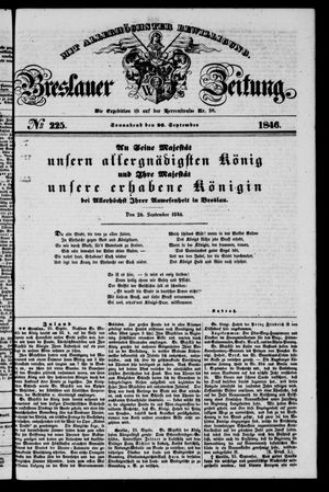 Breslauer Zeitung vom 26.09.1846