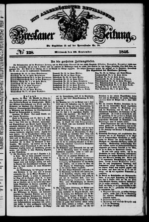 Breslauer Zeitung vom 30.09.1846
