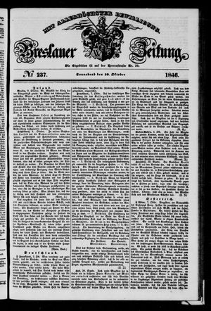 Breslauer Zeitung vom 10.10.1846