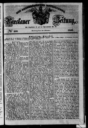 Breslauer Zeitung vom 13.10.1846