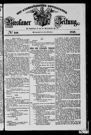 Breslauer Zeitung vom 14.10.1846