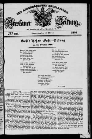 Breslauer Zeitung vom 15.10.1846