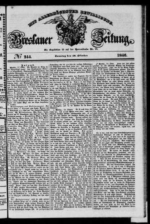 Breslauer Zeitung on Oct 18, 1846