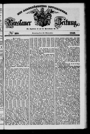 Breslauer Zeitung vom 15.11.1846