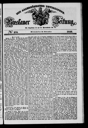Breslauer Zeitung on Nov 18, 1846