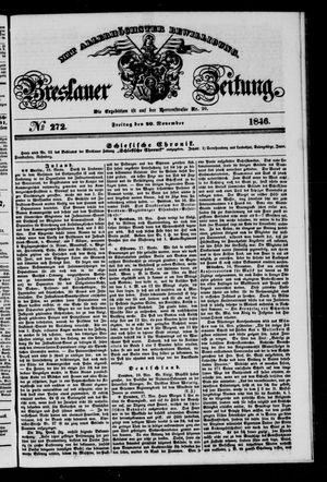 Breslauer Zeitung vom 20.11.1846