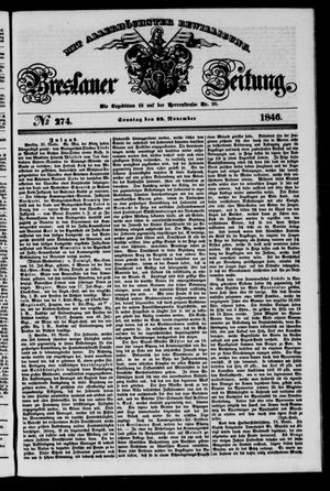 Breslauer Zeitung vom 22.11.1846