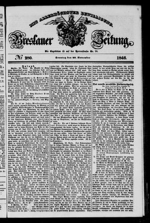Breslauer Zeitung vom 29.11.1846