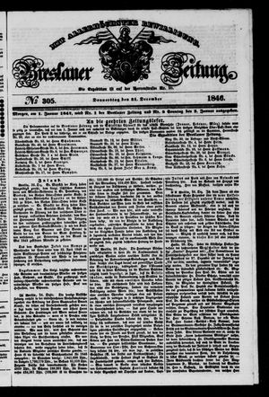 Breslauer Zeitung vom 31.12.1846