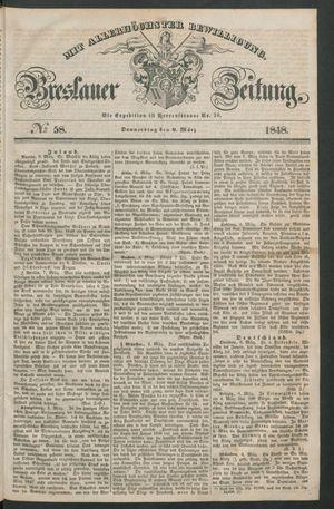 Breslauer Zeitung vom 09.03.1848