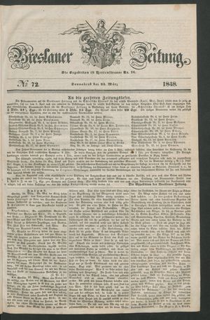 Breslauer Zeitung vom 25.03.1848