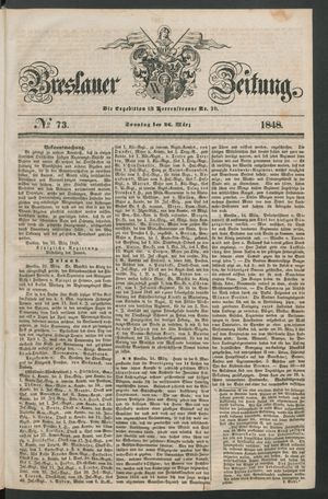 Breslauer Zeitung vom 26.03.1848