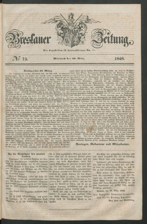 Breslauer Zeitung vom 29.03.1848