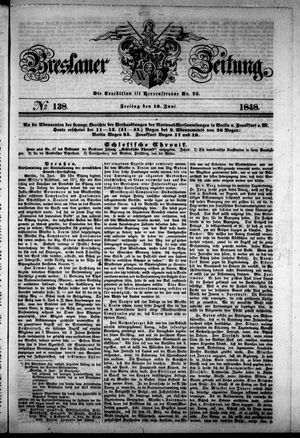 Breslauer Zeitung on Jun 16, 1848