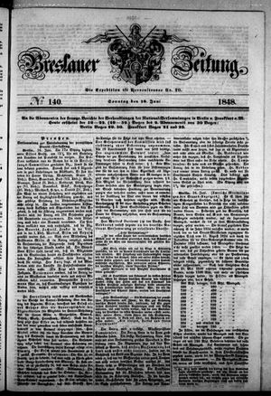 Breslauer Zeitung vom 18.06.1848