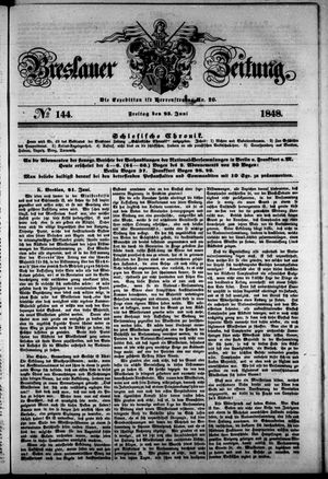 Breslauer Zeitung vom 23.06.1848