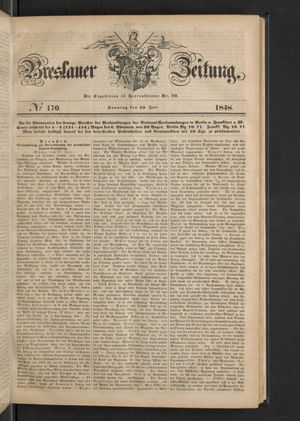Breslauer Zeitung vom 23.07.1848