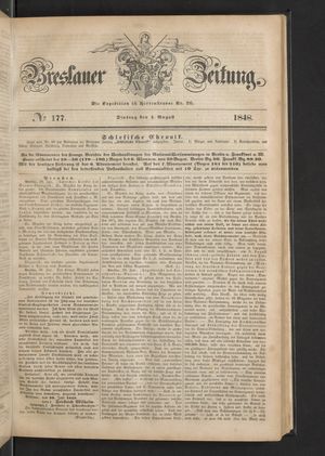 Breslauer Zeitung vom 01.08.1848