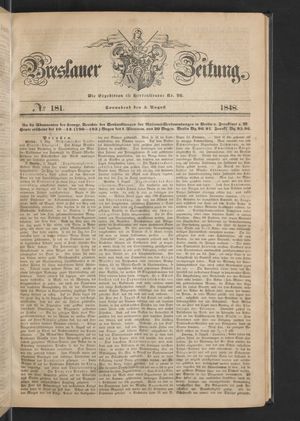 Breslauer Zeitung on Aug 5, 1848